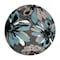 World Rug Gallery Modern Flowers Design Area Rug 6'6'' Round Blue 374BLUE6RND - alternate 2